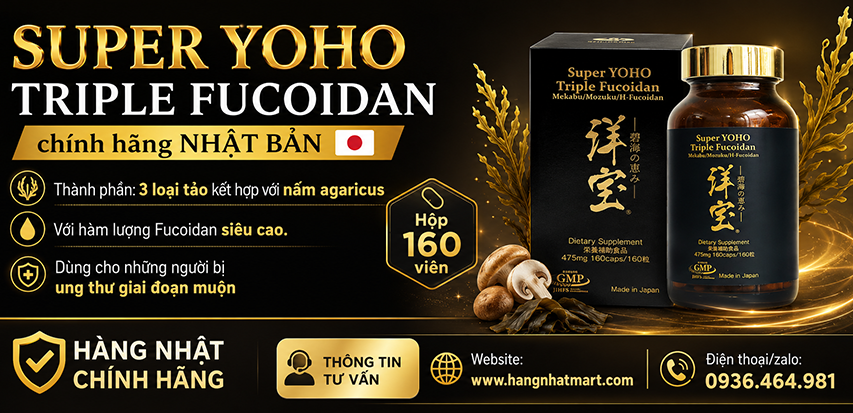 Super Yoho Triple Fucoidan Hộp 160 viên